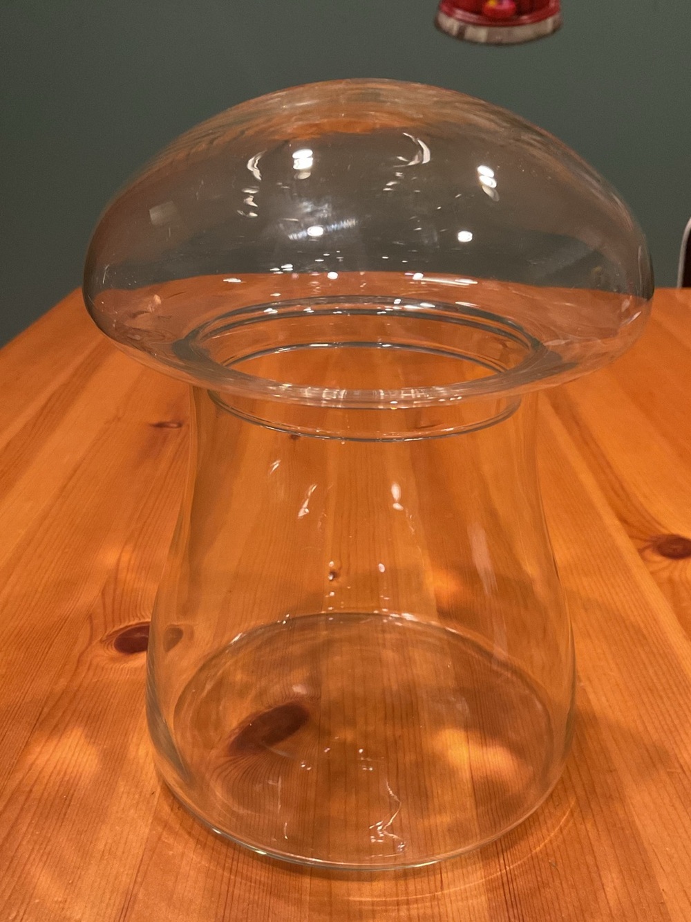 VINTAGE MUSHROOM GLASS CANISTER TERRARIUMS KITCHEN APOTHECARY LIBBEY GLASS 1970s